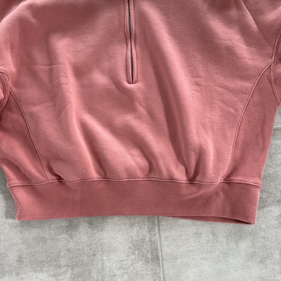 *LIKE NEW* Abercrombie & Fitch Women's Sunday Half-Zip - Dusty Rose - L - Picture 6 of 7